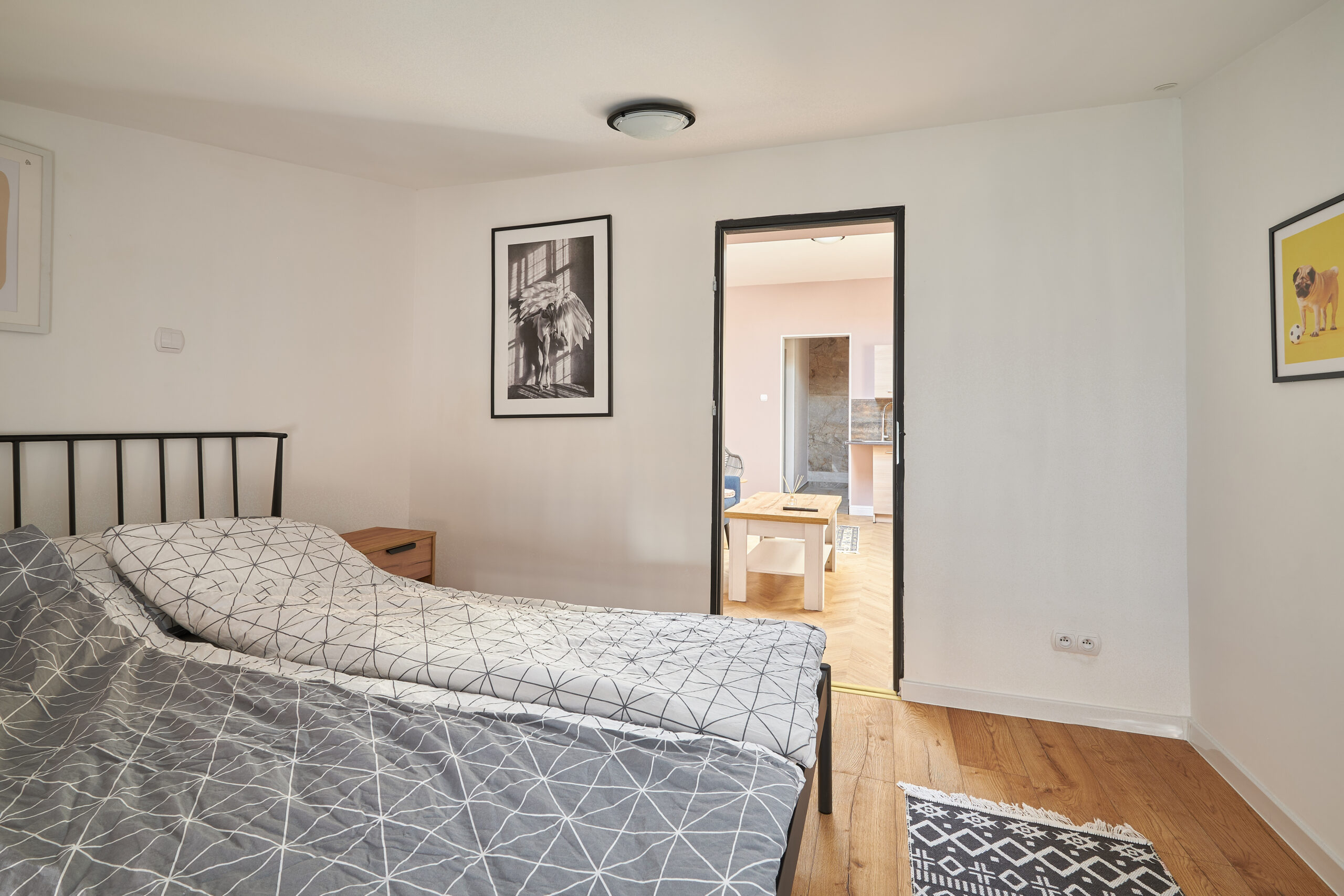 Apartament Silver sypialnia